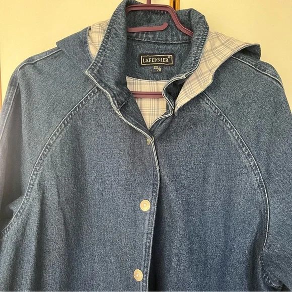 Long denim jacket - Picture 3 of 10